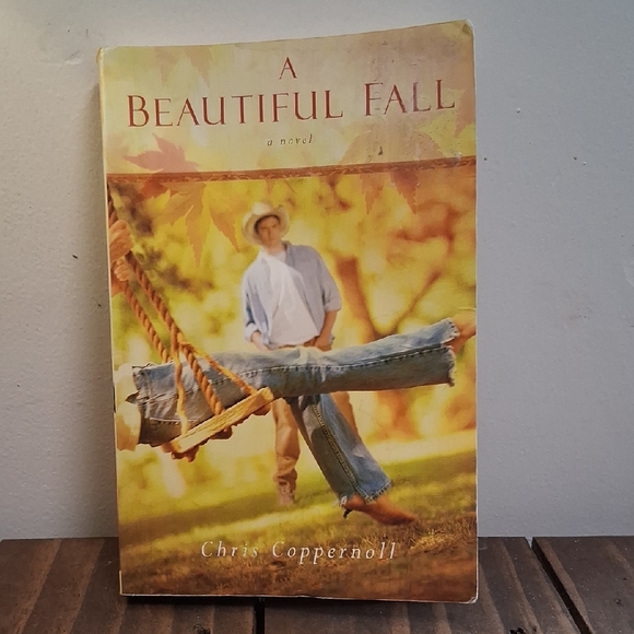 paperback Other - A Beautiful Fall by Chris Coppernoll - Cream and Brown Coffee Table Book